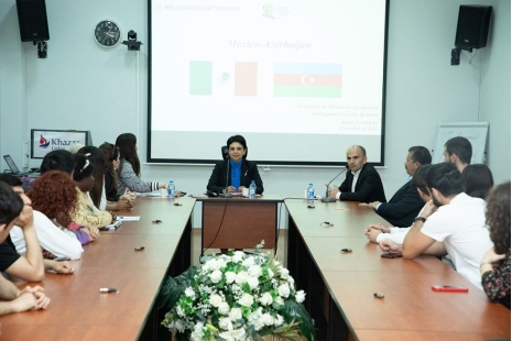 Mexican Ambassador Victoria Romero’s seminar at Khazar University